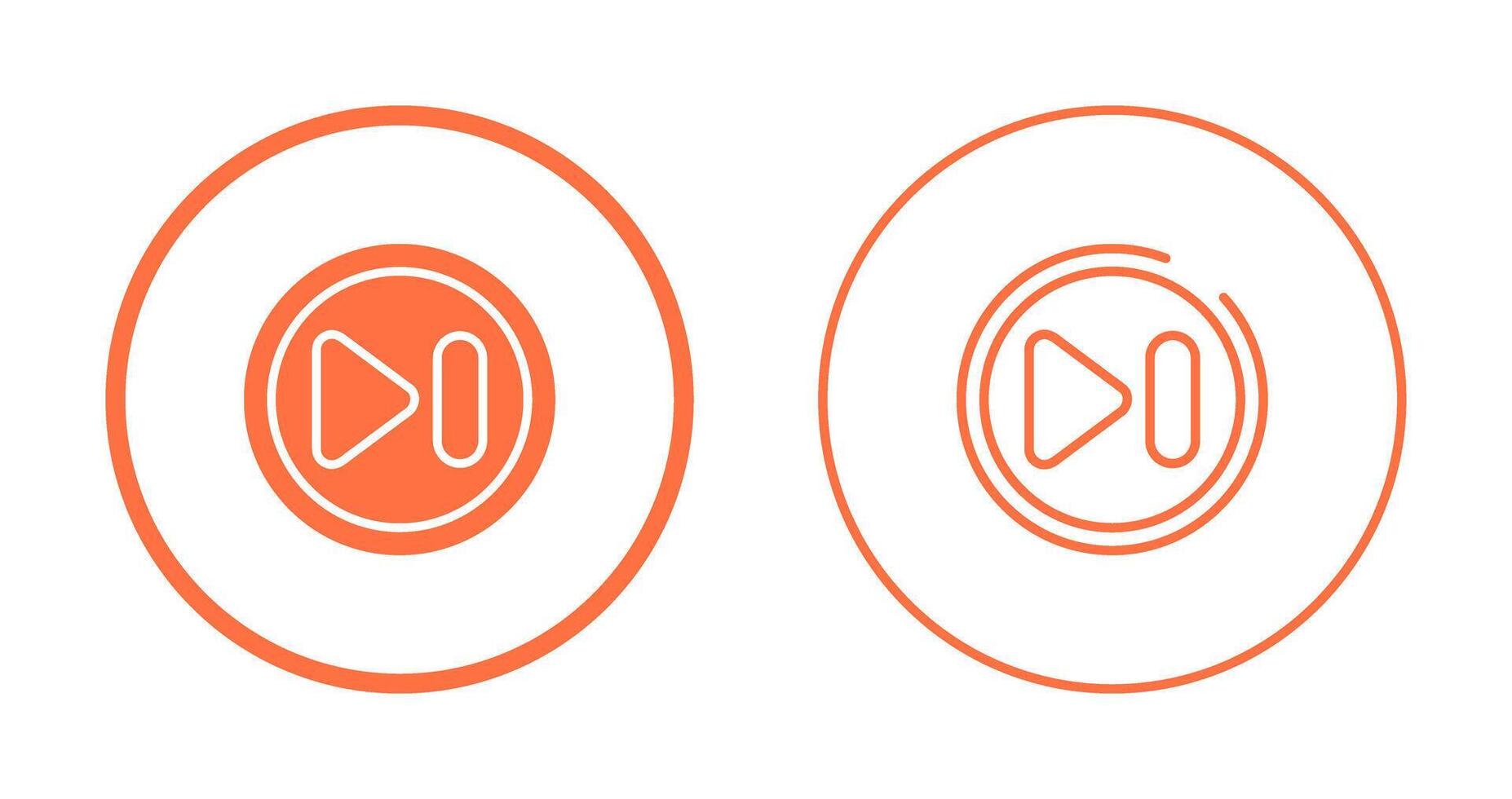 Next Track Button Vector Icon