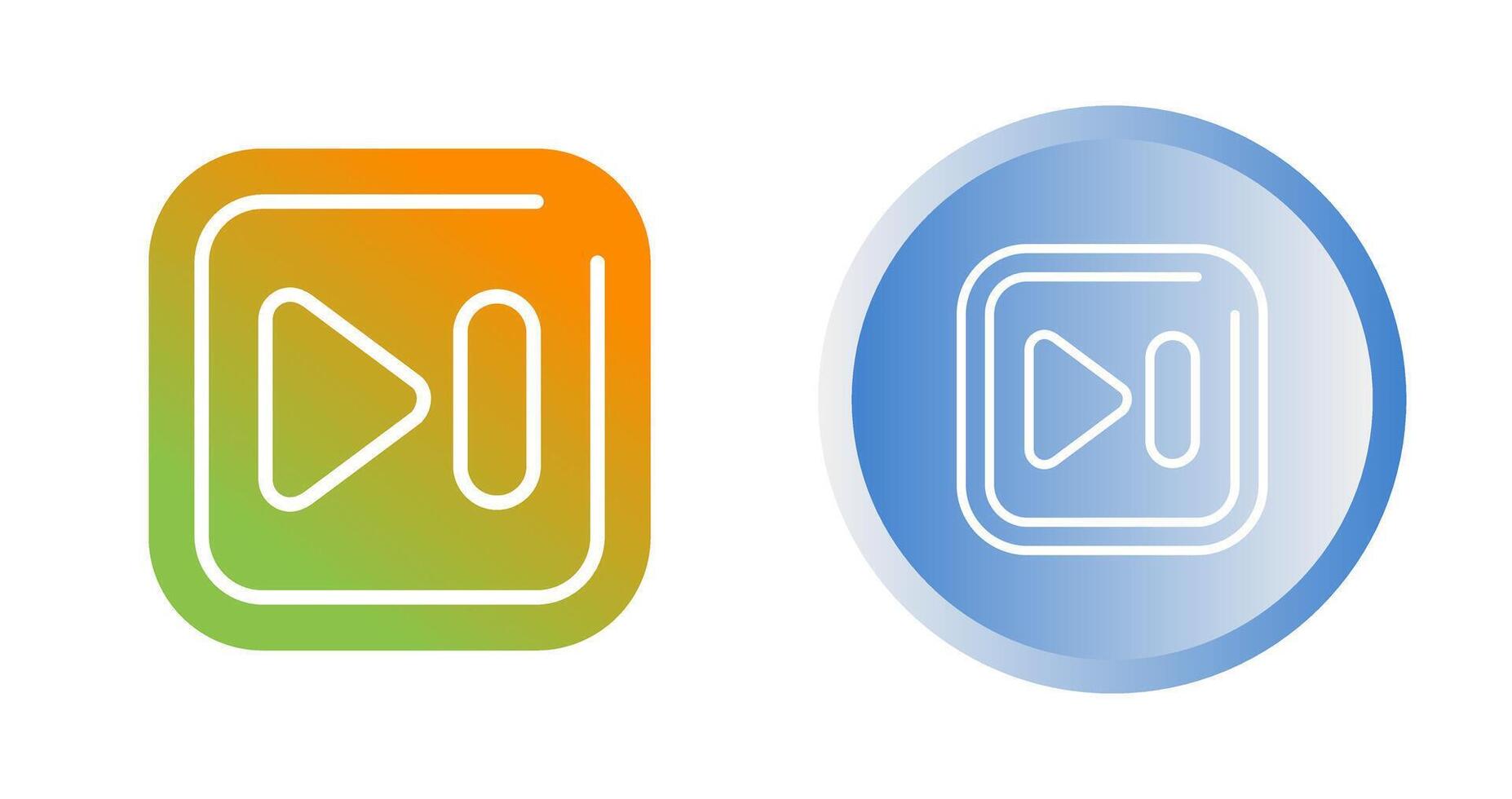 Next Track Square Vector Icon