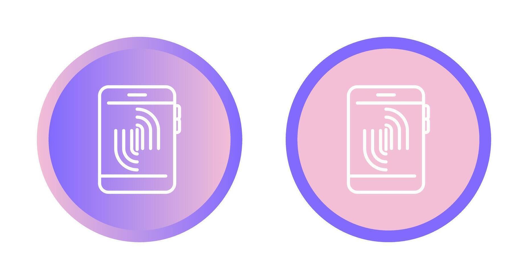 Fingerprint Scanning Vector Icon