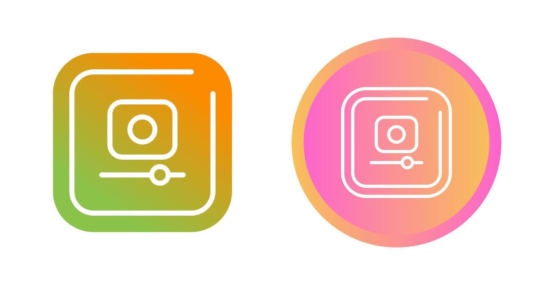 Video Record Square Vector Icon