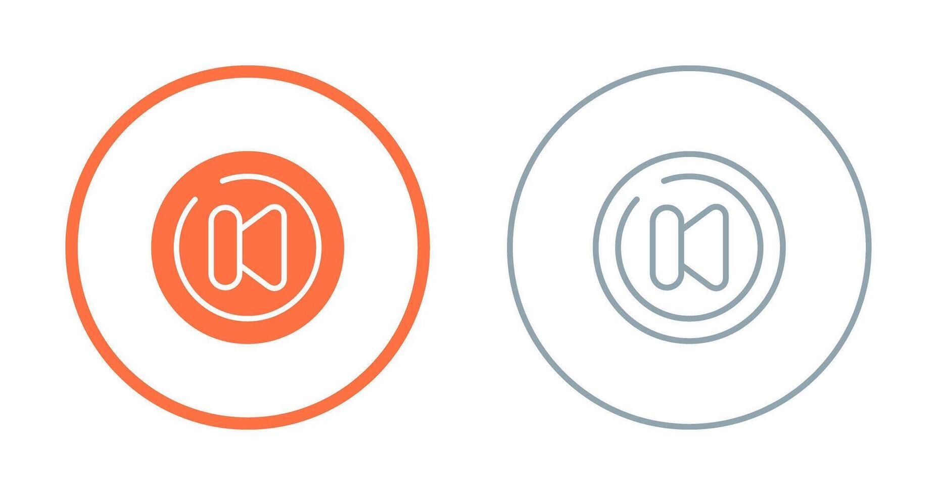 Video Previous Track Circl Vector Icon