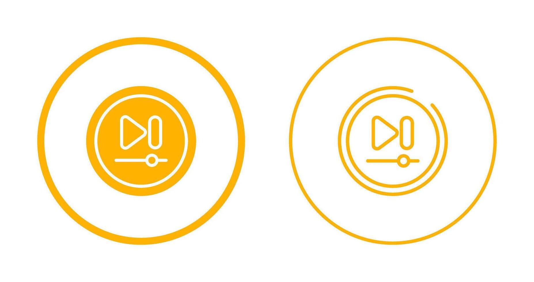 Video Next Track Button Vector Icon