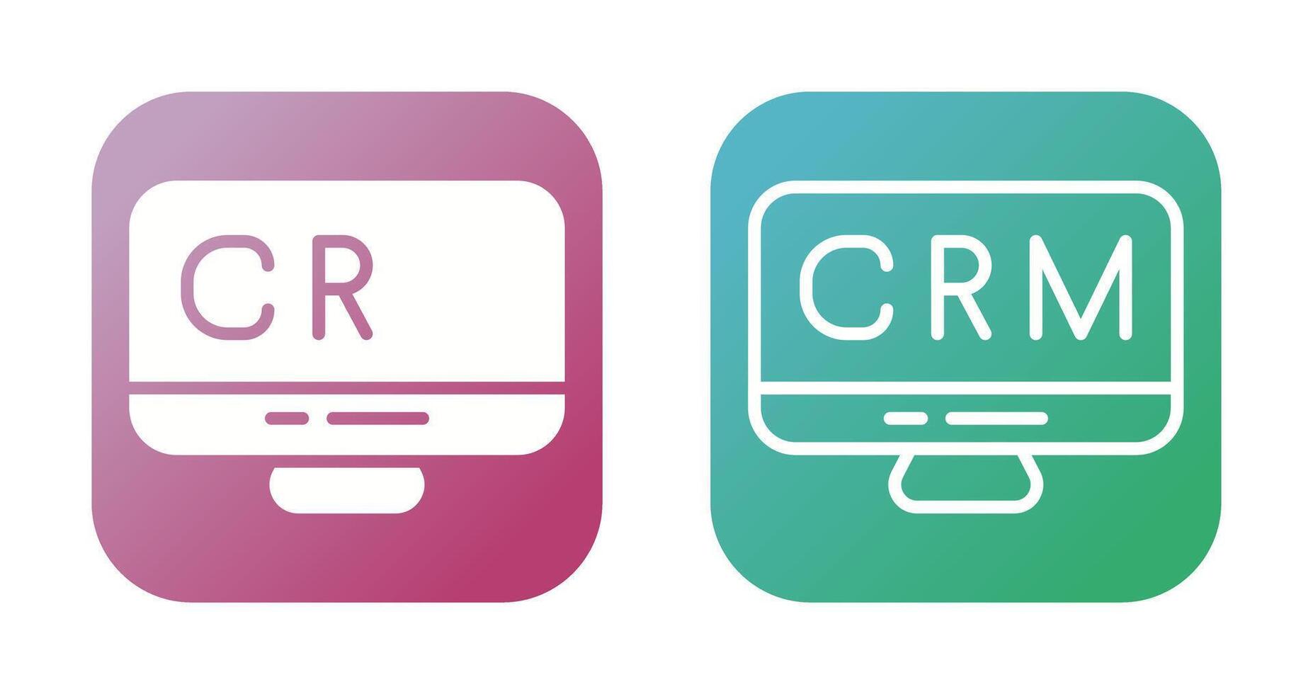 CRM Analytics Vector Icon