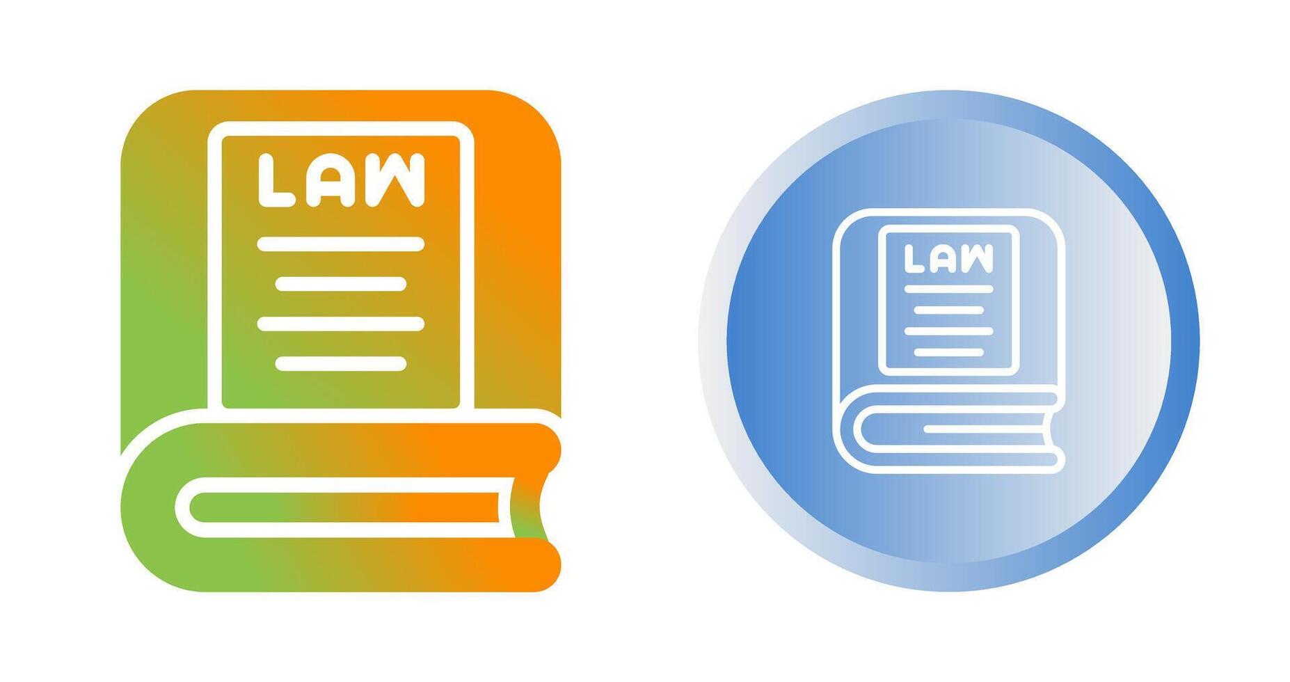 Law Book Vector Icon