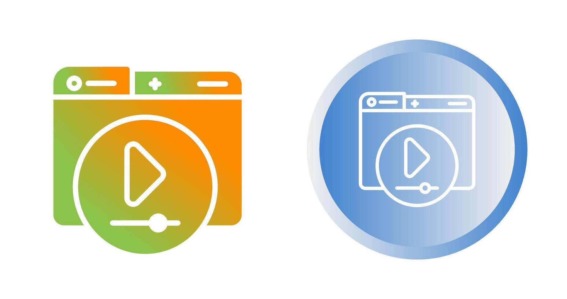 Video Player Vector Icon