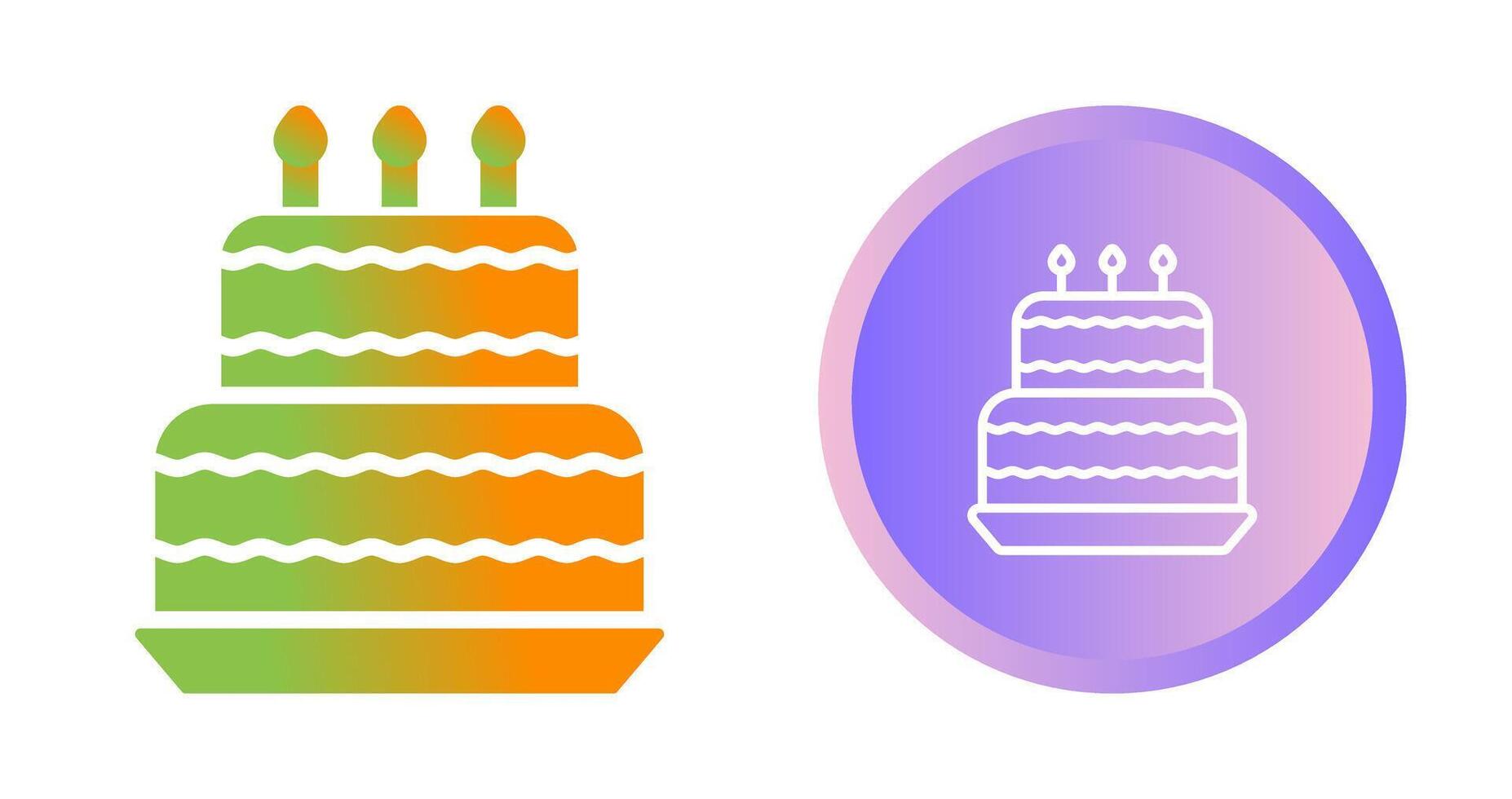 Birthday cake Vector Icon
