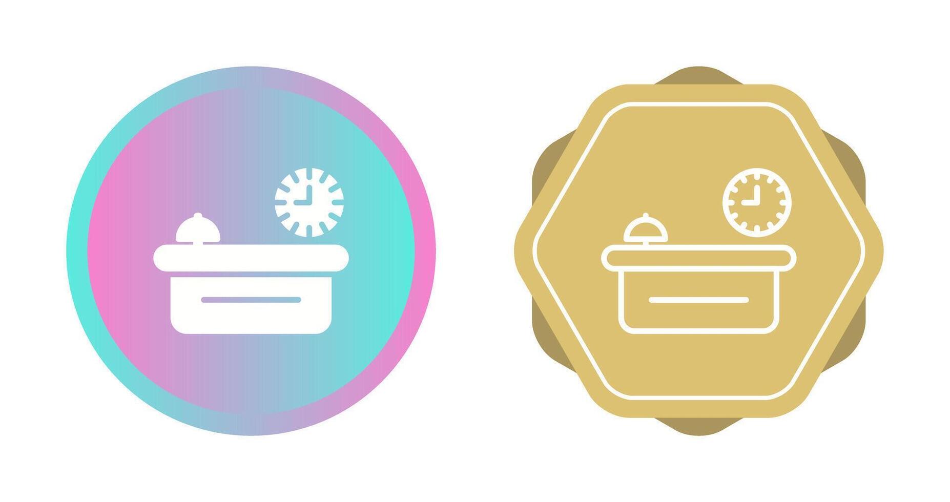 Customer Service Counter Vector Icon