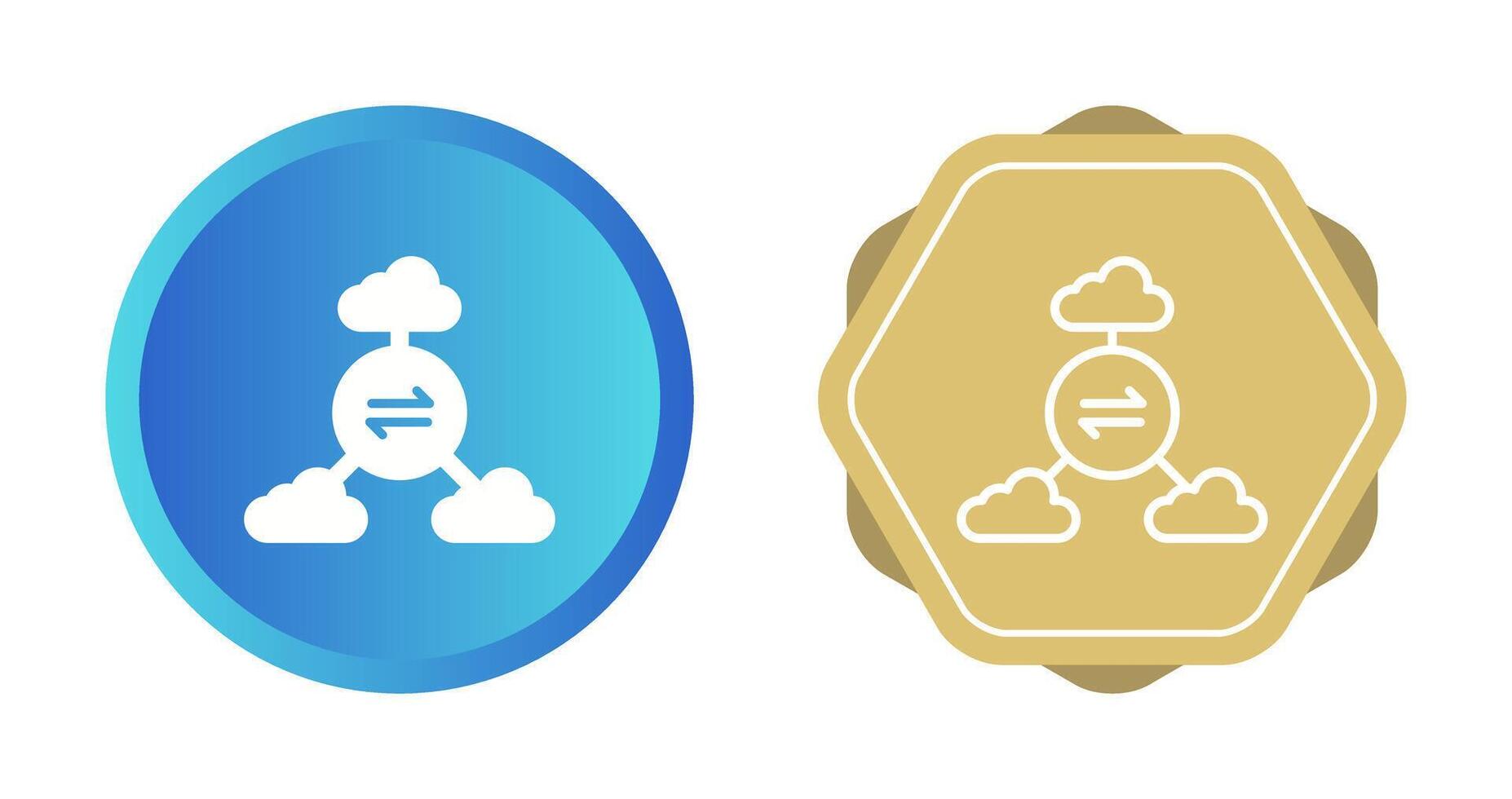 Multi-Cloud Vector Icon