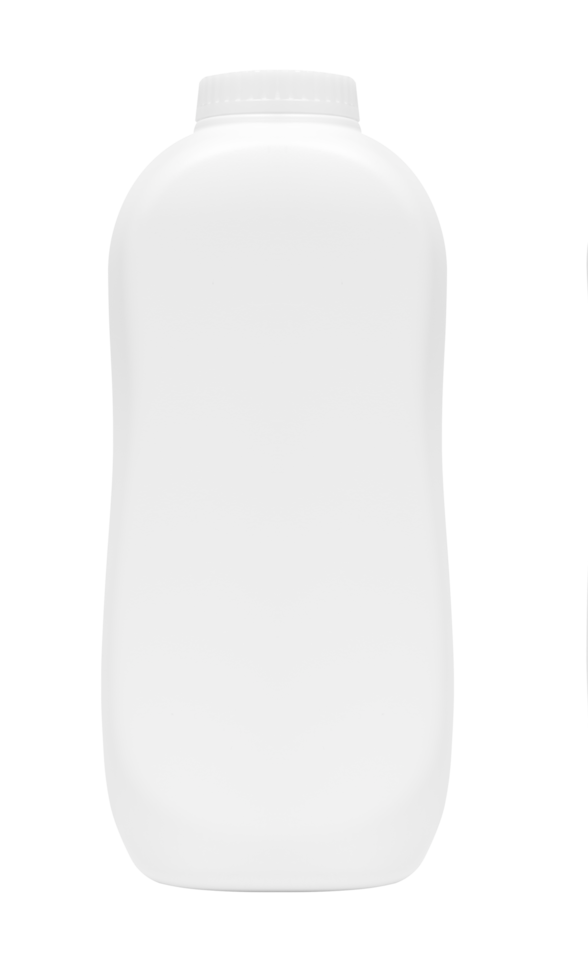 Mock up white powder bottle png
