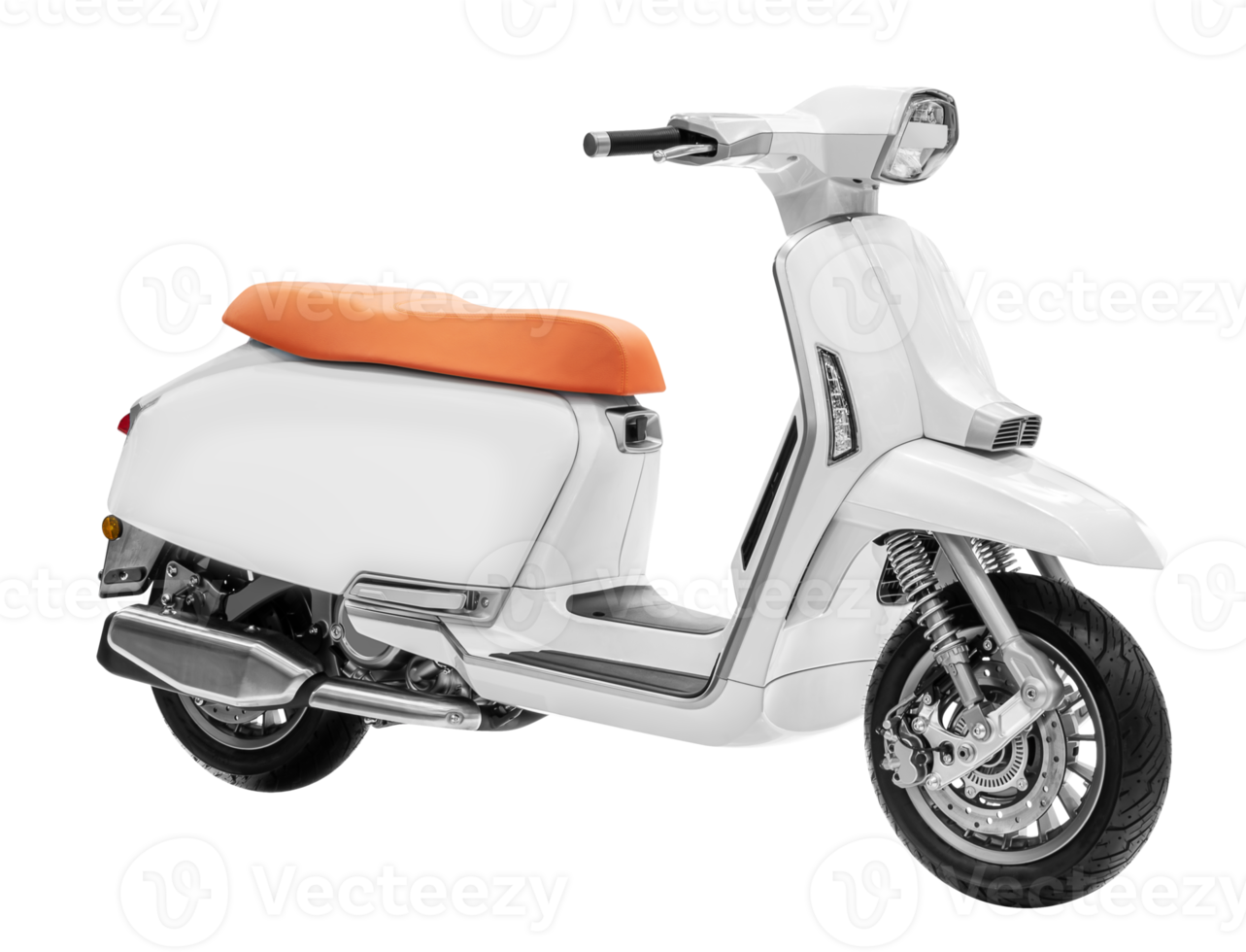 White retro scooter png