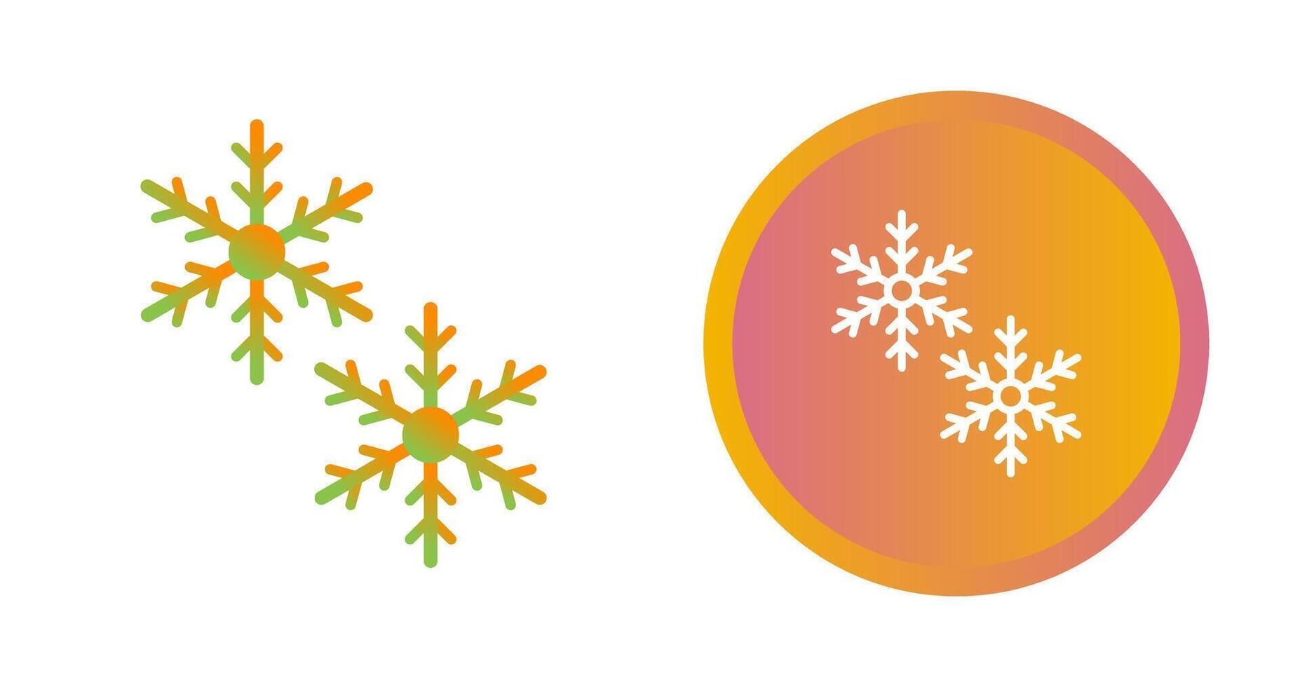 icono de vector de copos de nieve