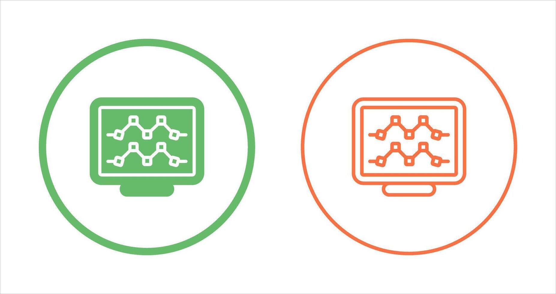 icono de vector de computadora de escritorio