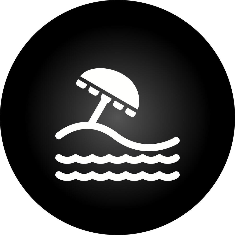 icono de vector de playa