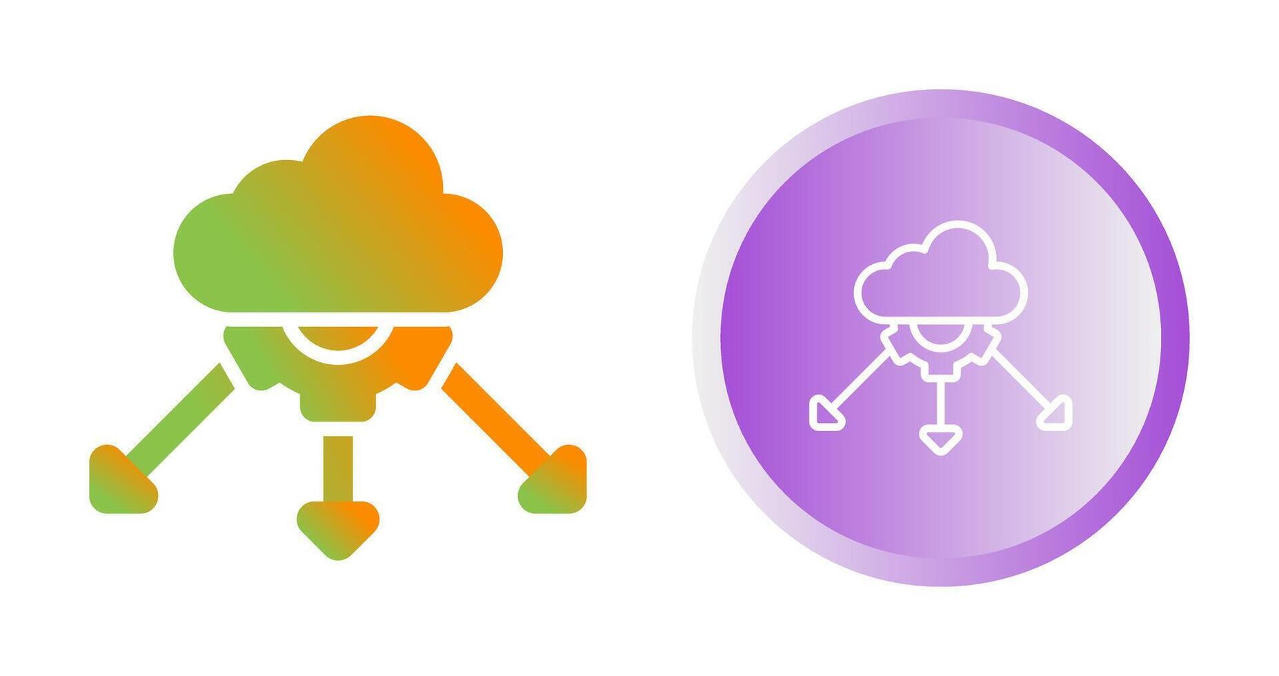 Network Load Balancing Vector Icon