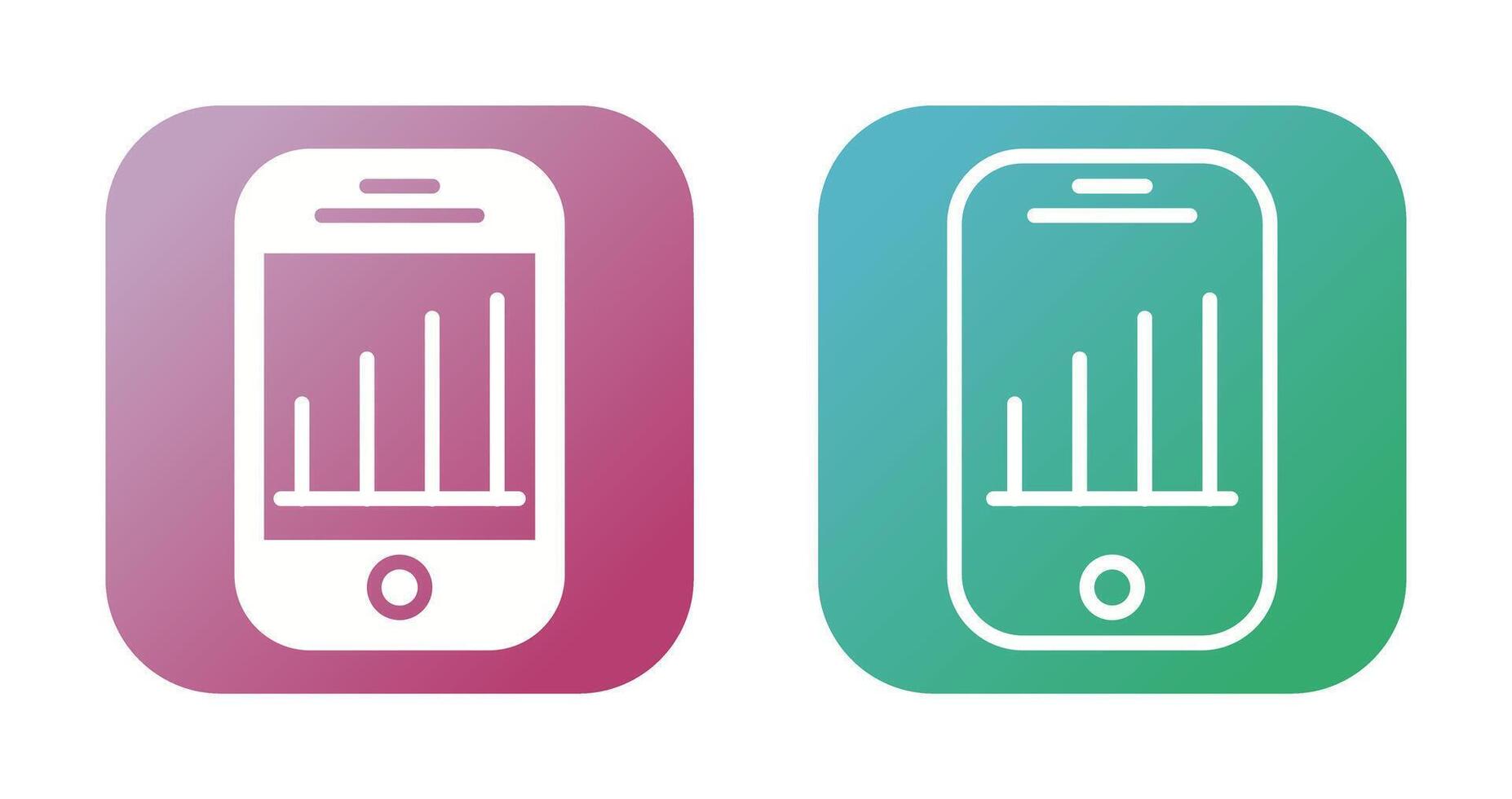 Mobile Analytics Vector Icon