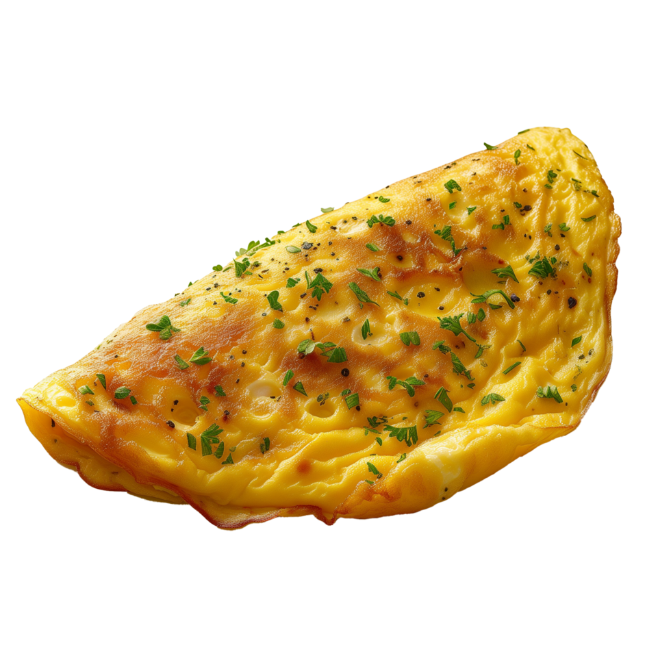 AI generated Omelet Isolated on transparent background png