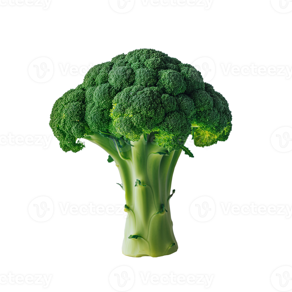 ai gegenereerd broccoli geïsoleerd Aan transparant achtergrond png