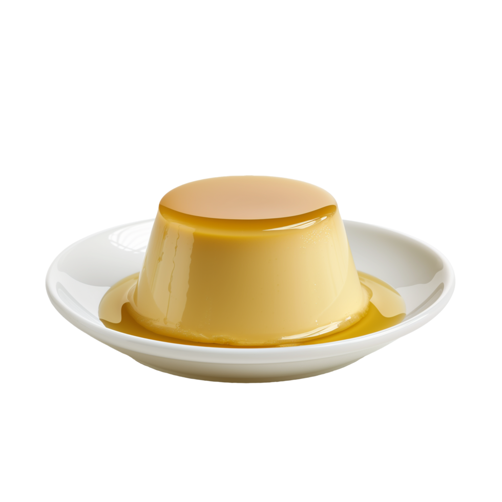 AI generated Pudding Isolated on transparent background png