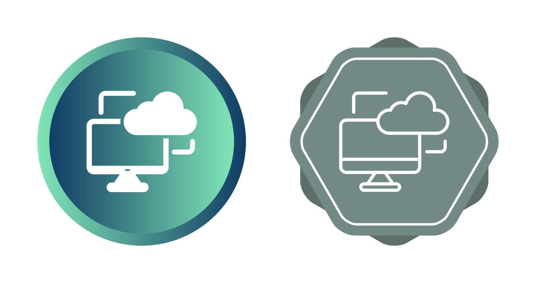 Cloud Monitoring Vector Icon