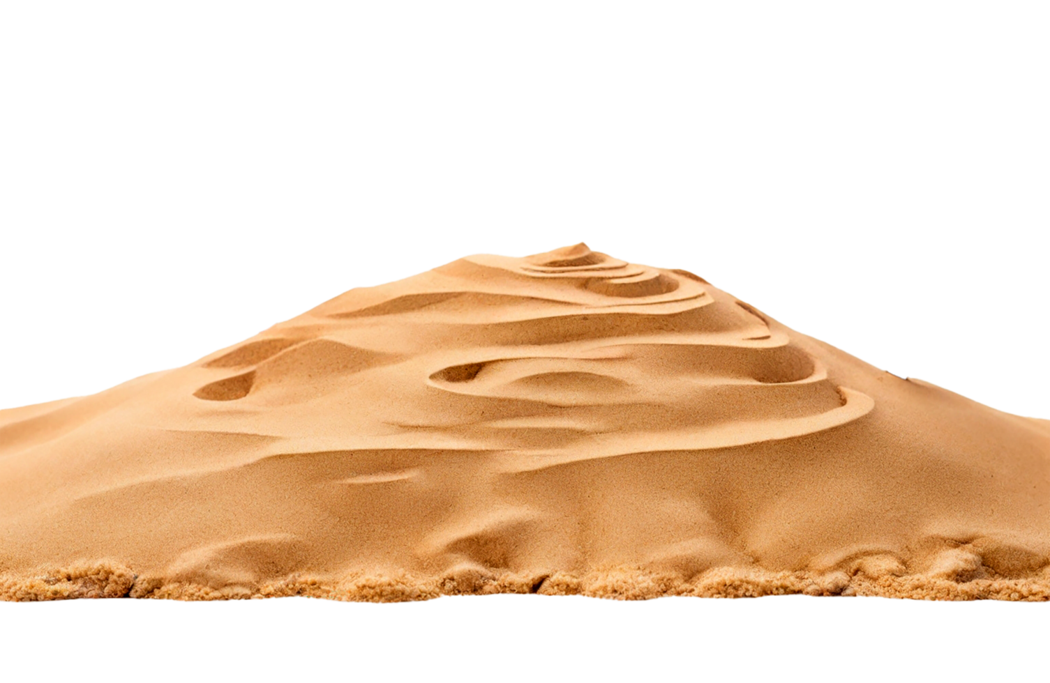 AI generated Desert sand isolated on transparent background png