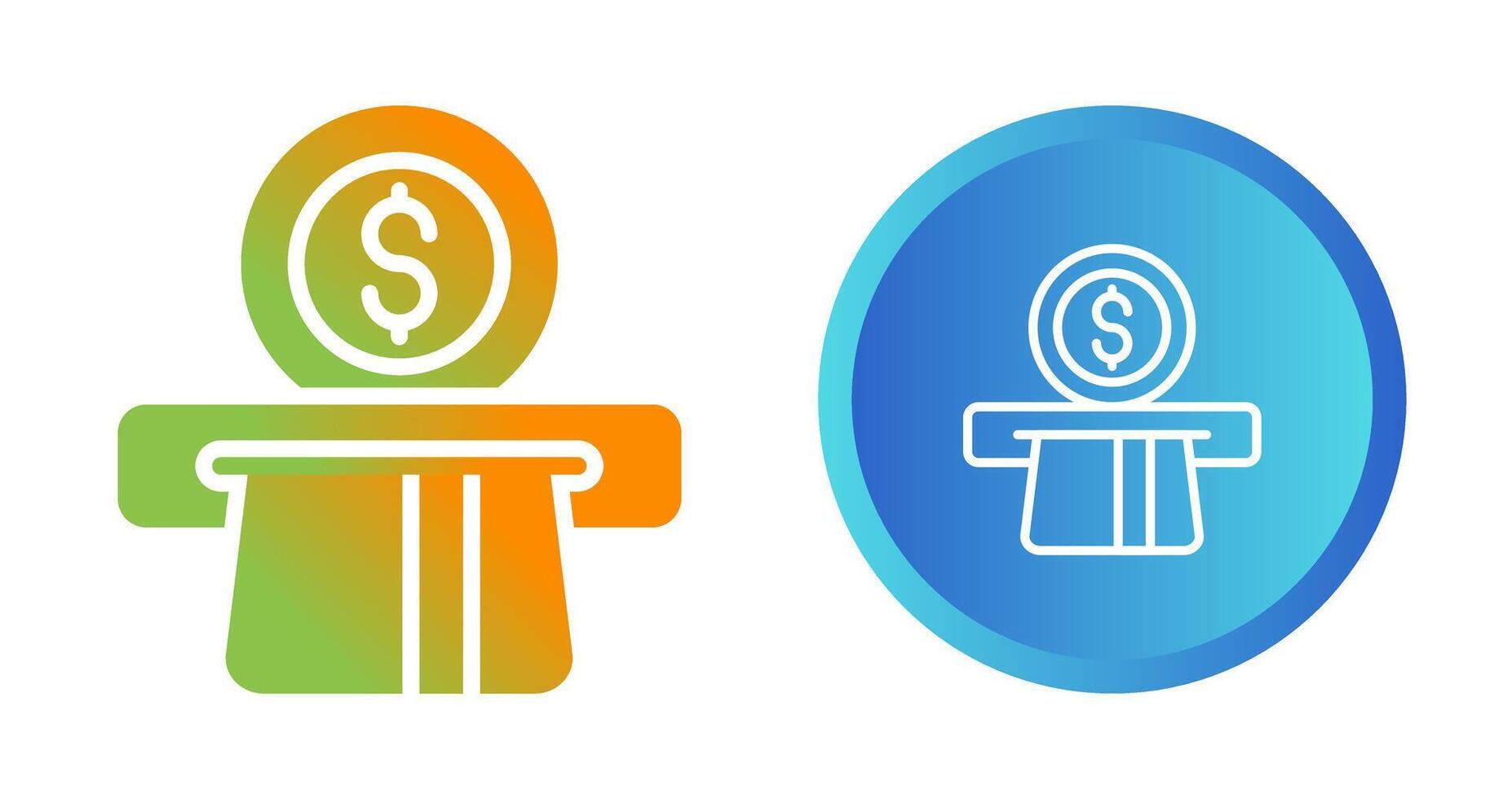 Automated Teller Machine Vector Icon