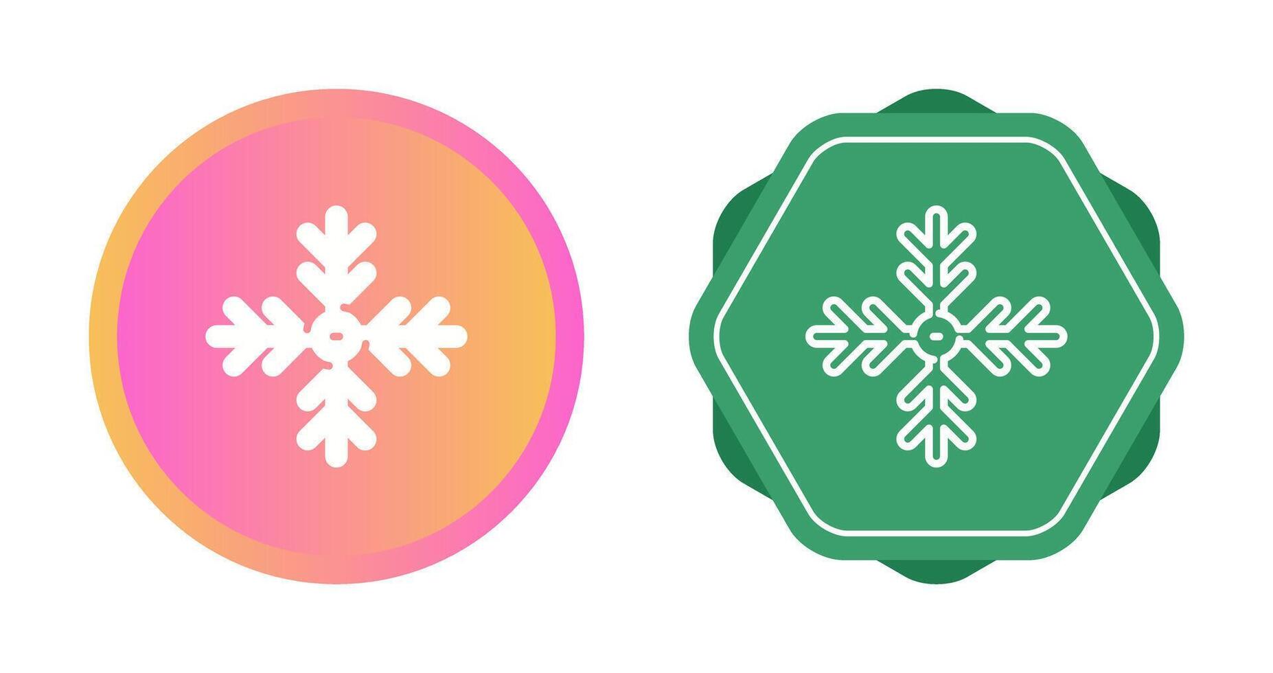 icono de vector de copo de nieve