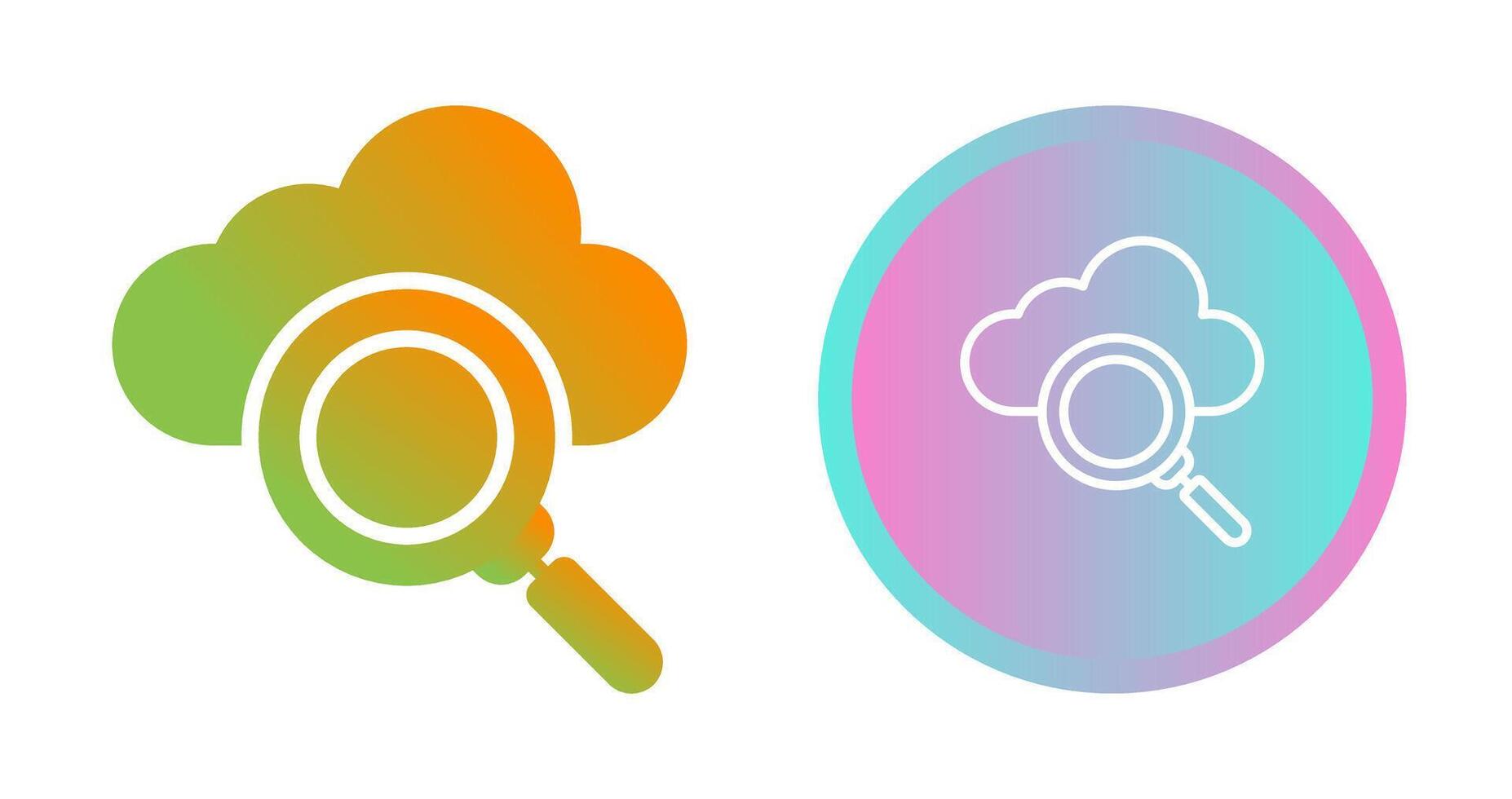 icono de vector de servidor de nube