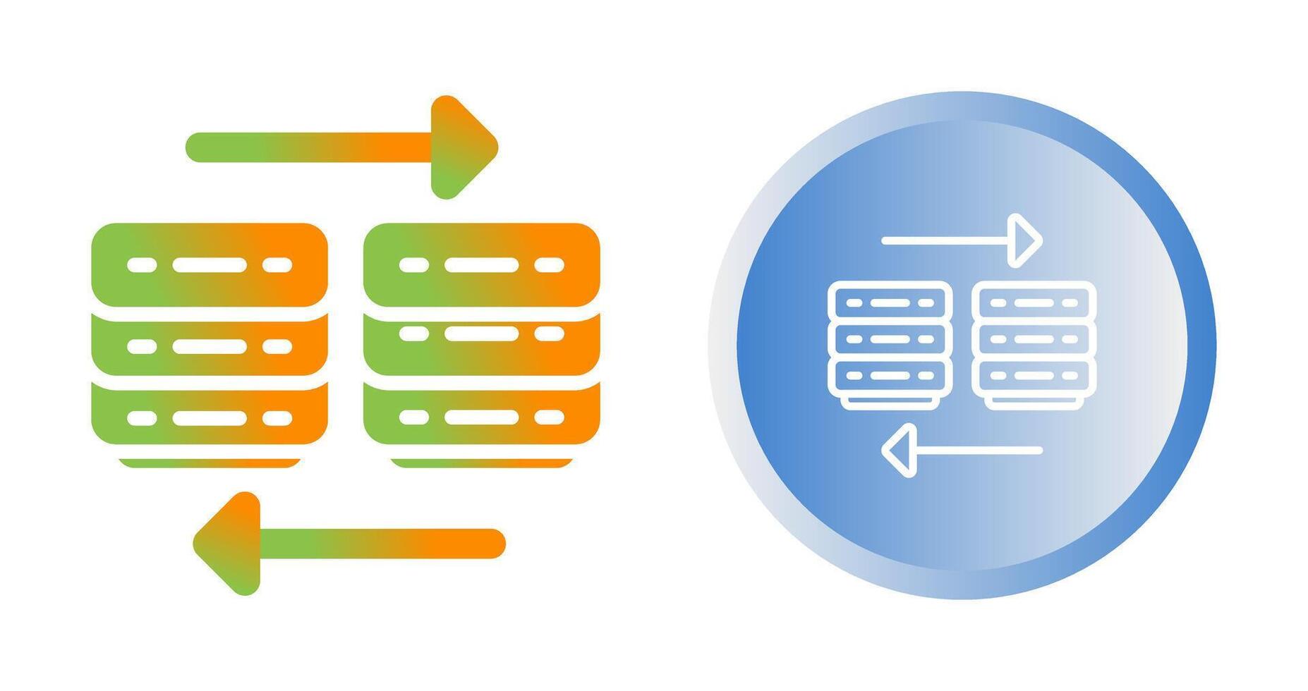 nube migración vector icono