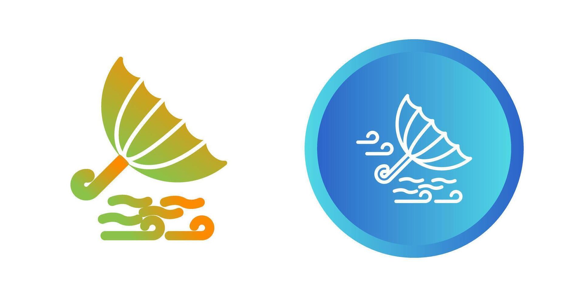 Windy Weather Vector Icon