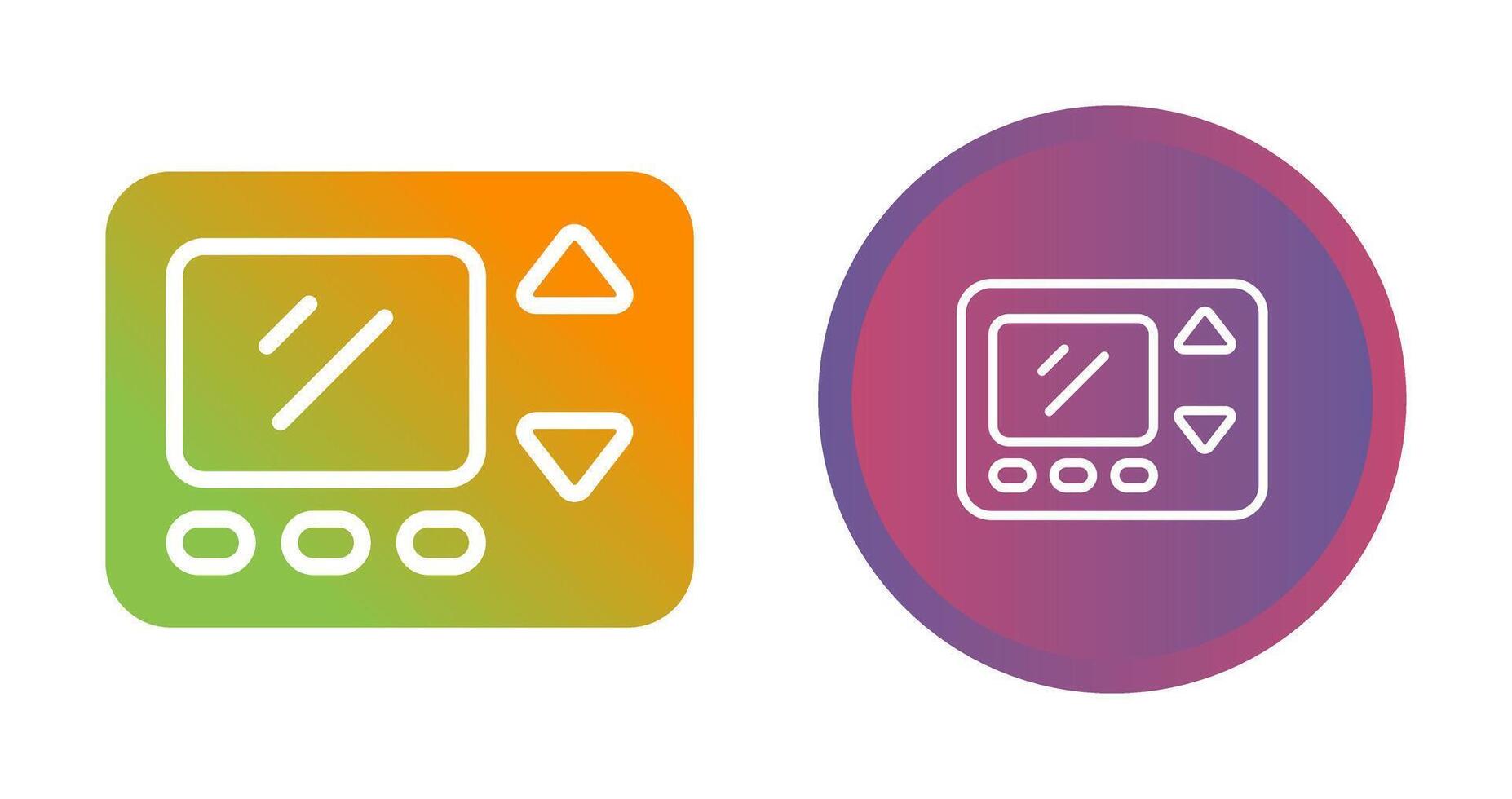 Smart Thermostat Vector Icon