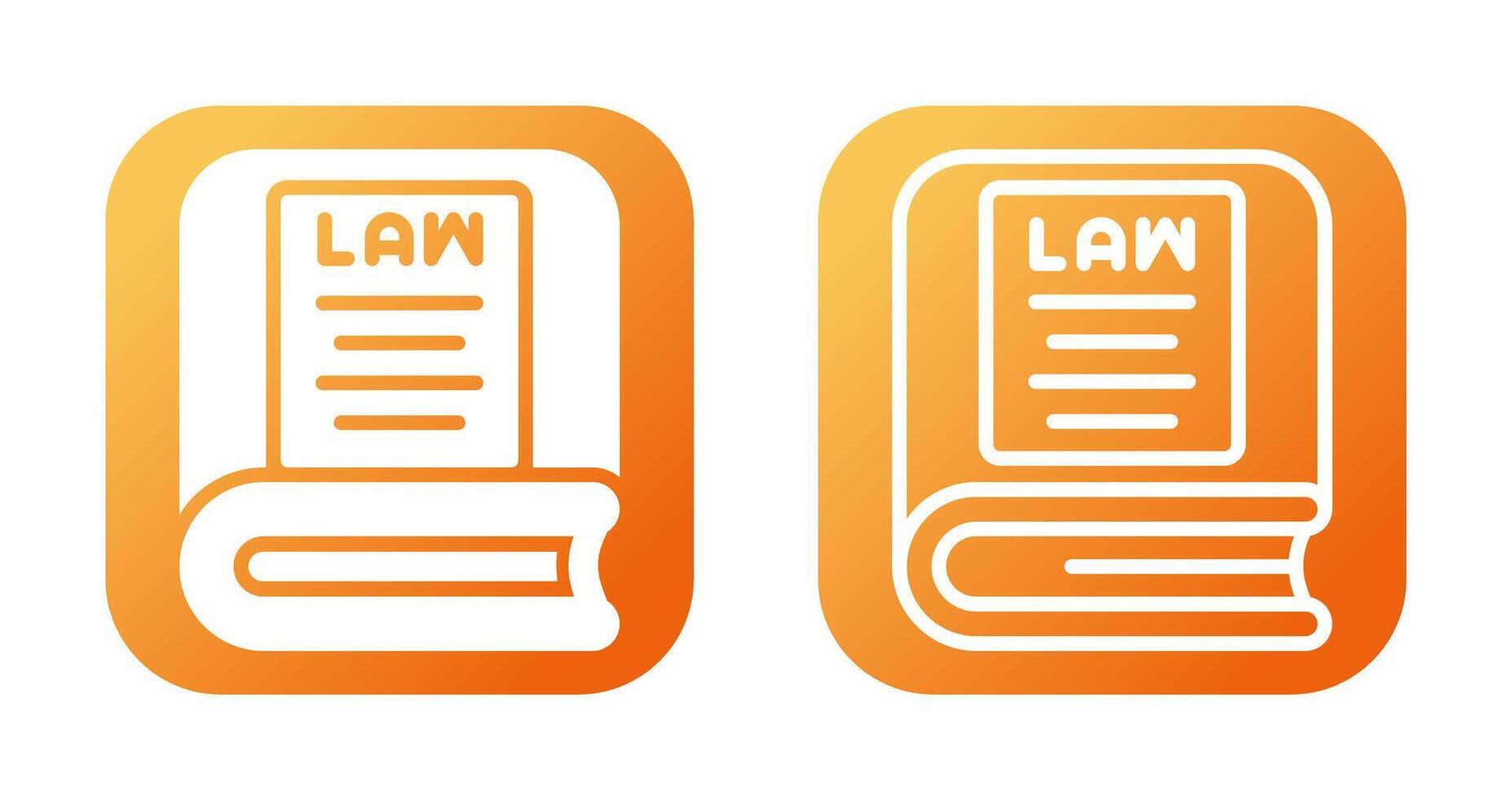 Law Book Vector Icon