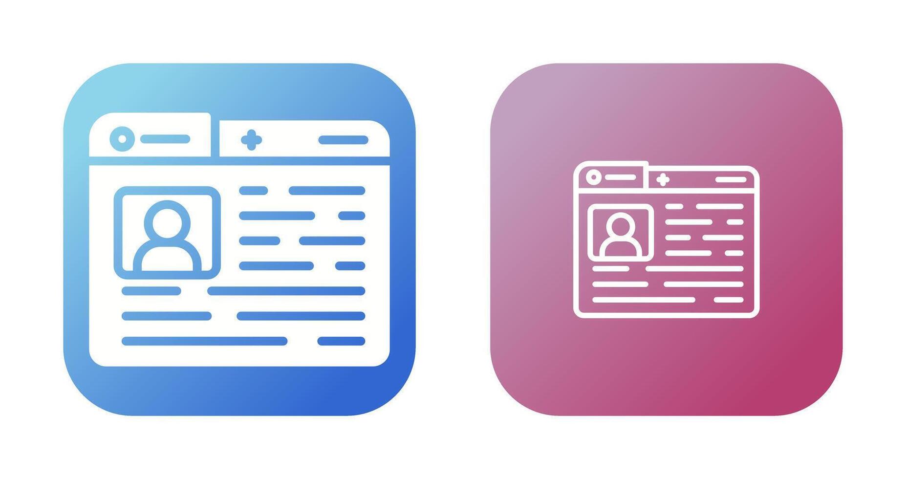Profile Vector Icon
