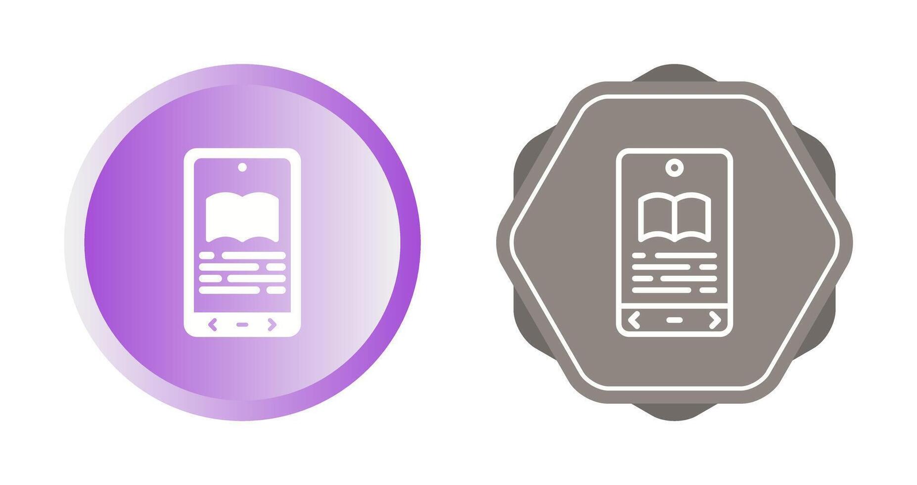 E book Reader Vector Icon
