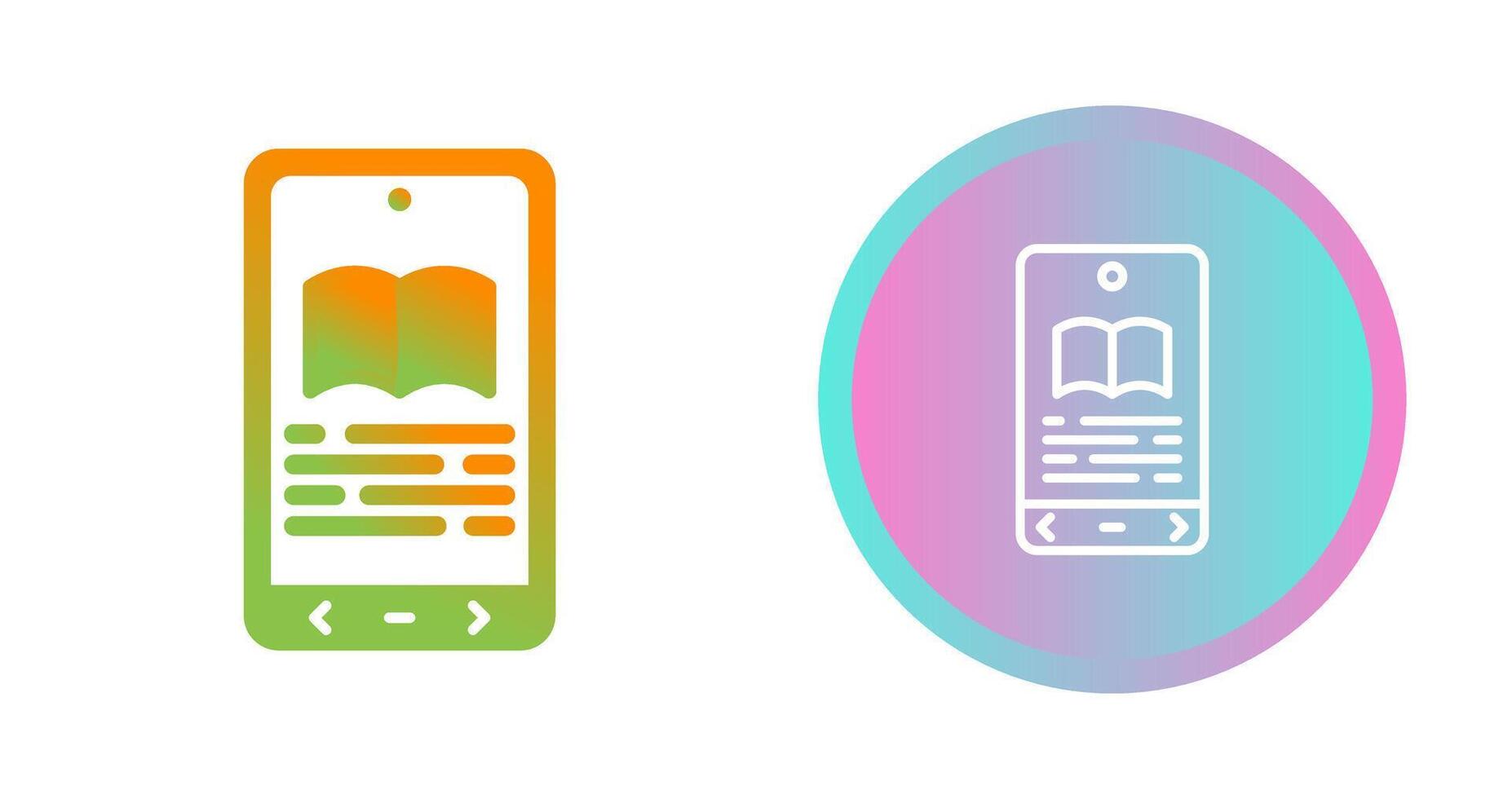 E book Reader Vector Icon