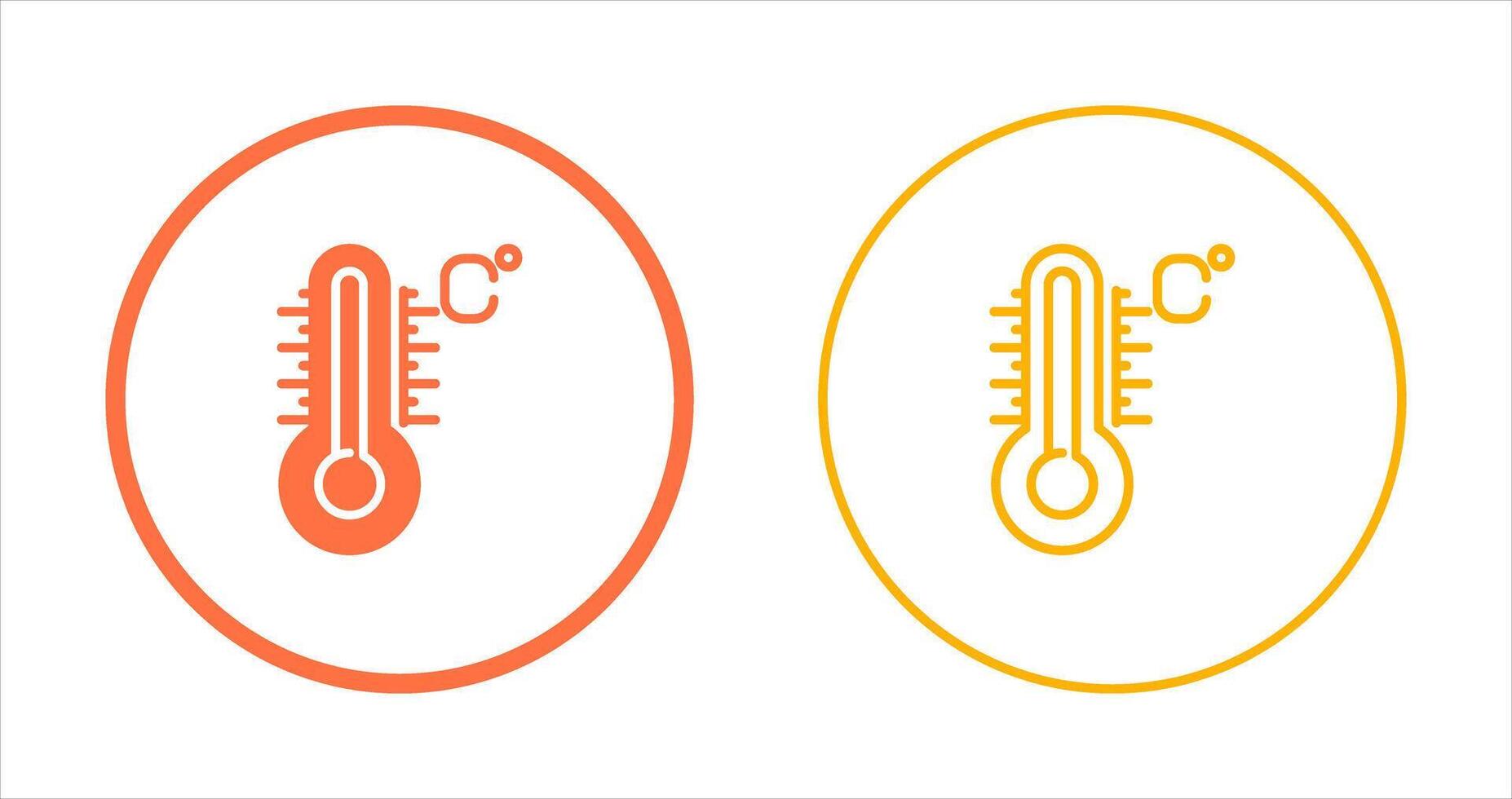 icono de vector de temperatura