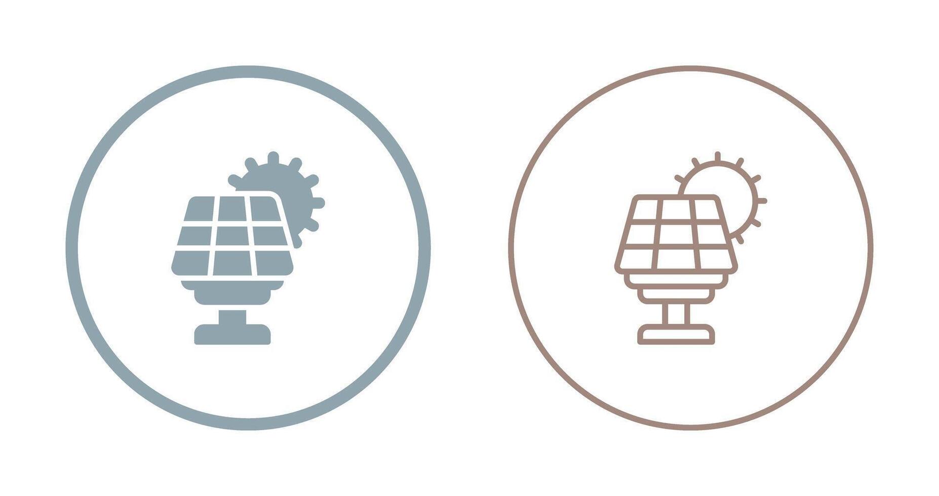 icono de vector de panel solar