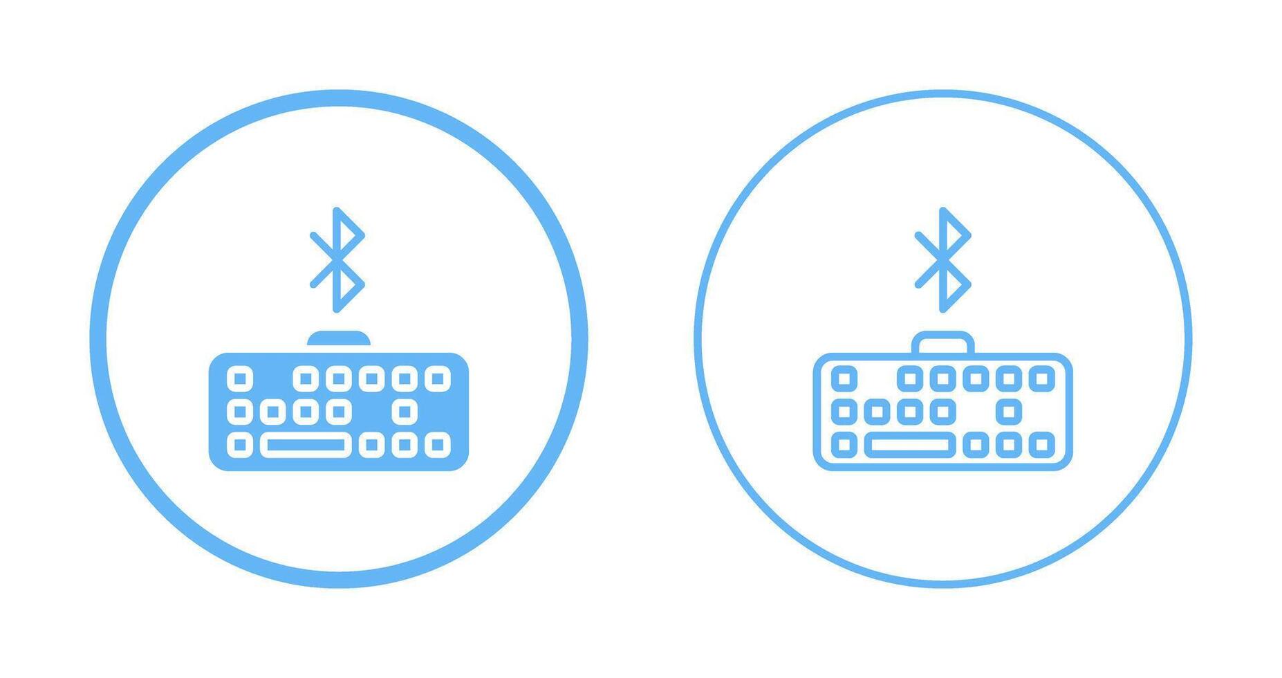 Bluetooth teclado vector icono