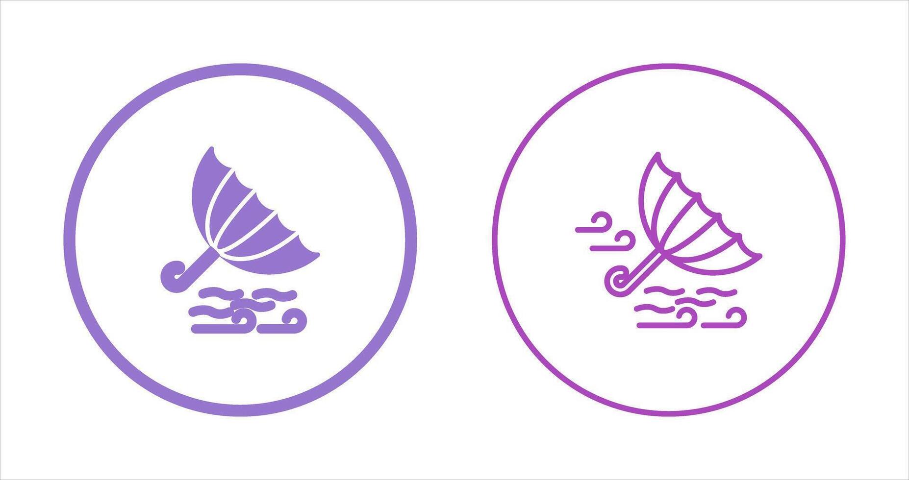 Windy Weather Vector Icon