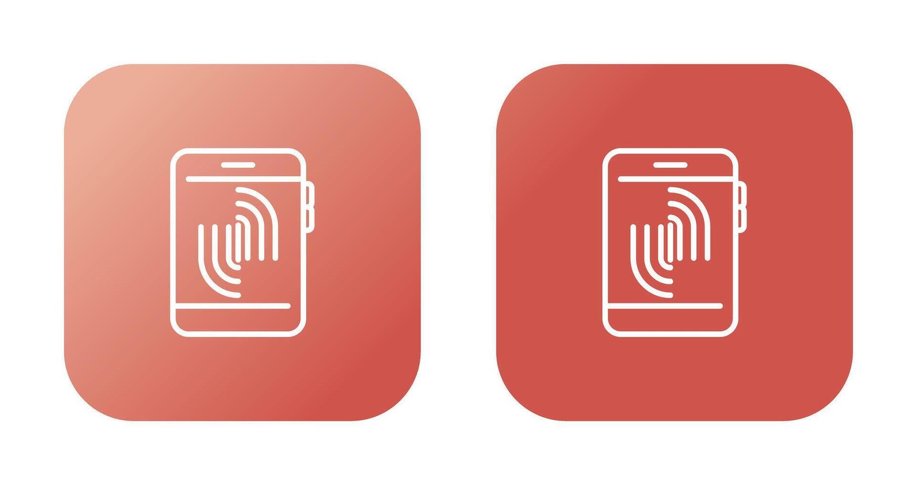 Fingerprint Scanning Vector Icon