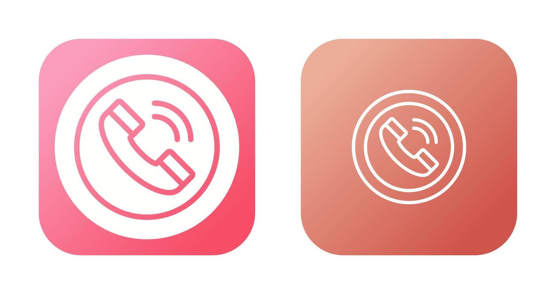 Circle Phone Vector Icon