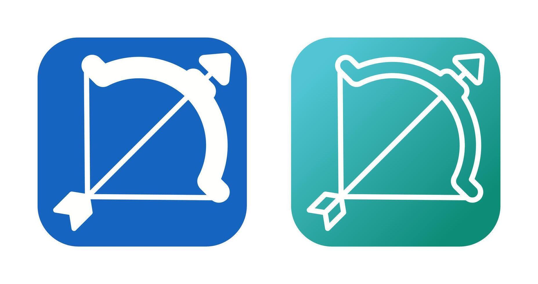 Bow and arrow Vector Icon