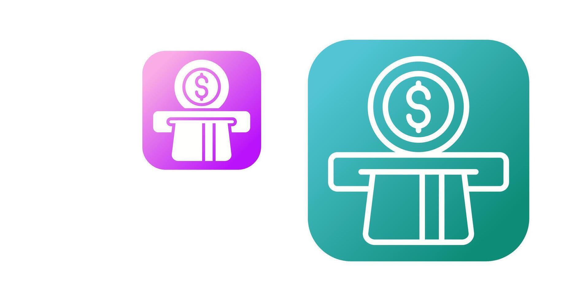 Automated Teller Machine Vector Icon