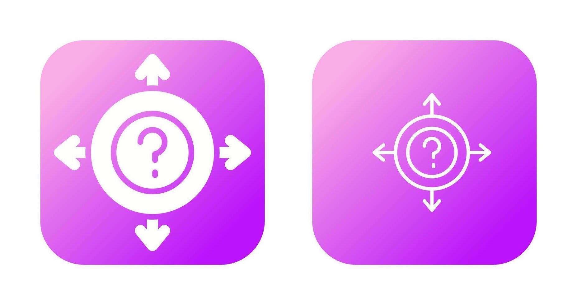 Uncertainty Vector Icon