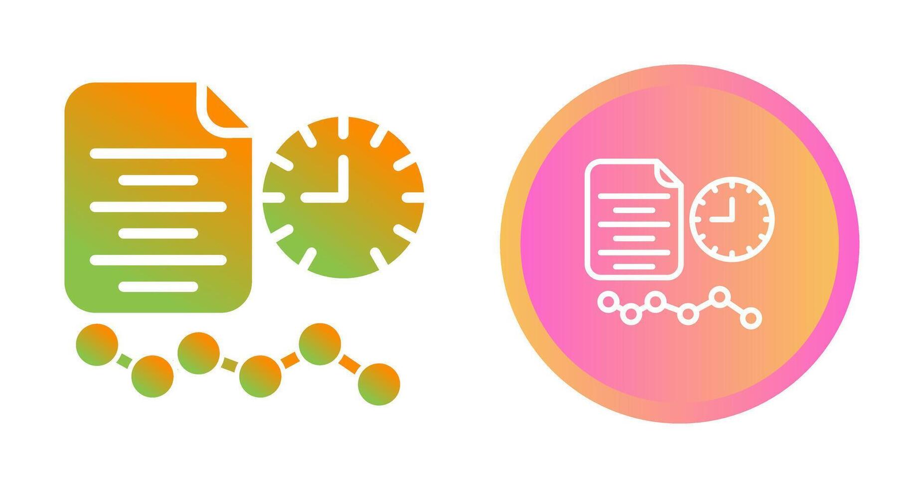 Time Series Analysis Vector Icon