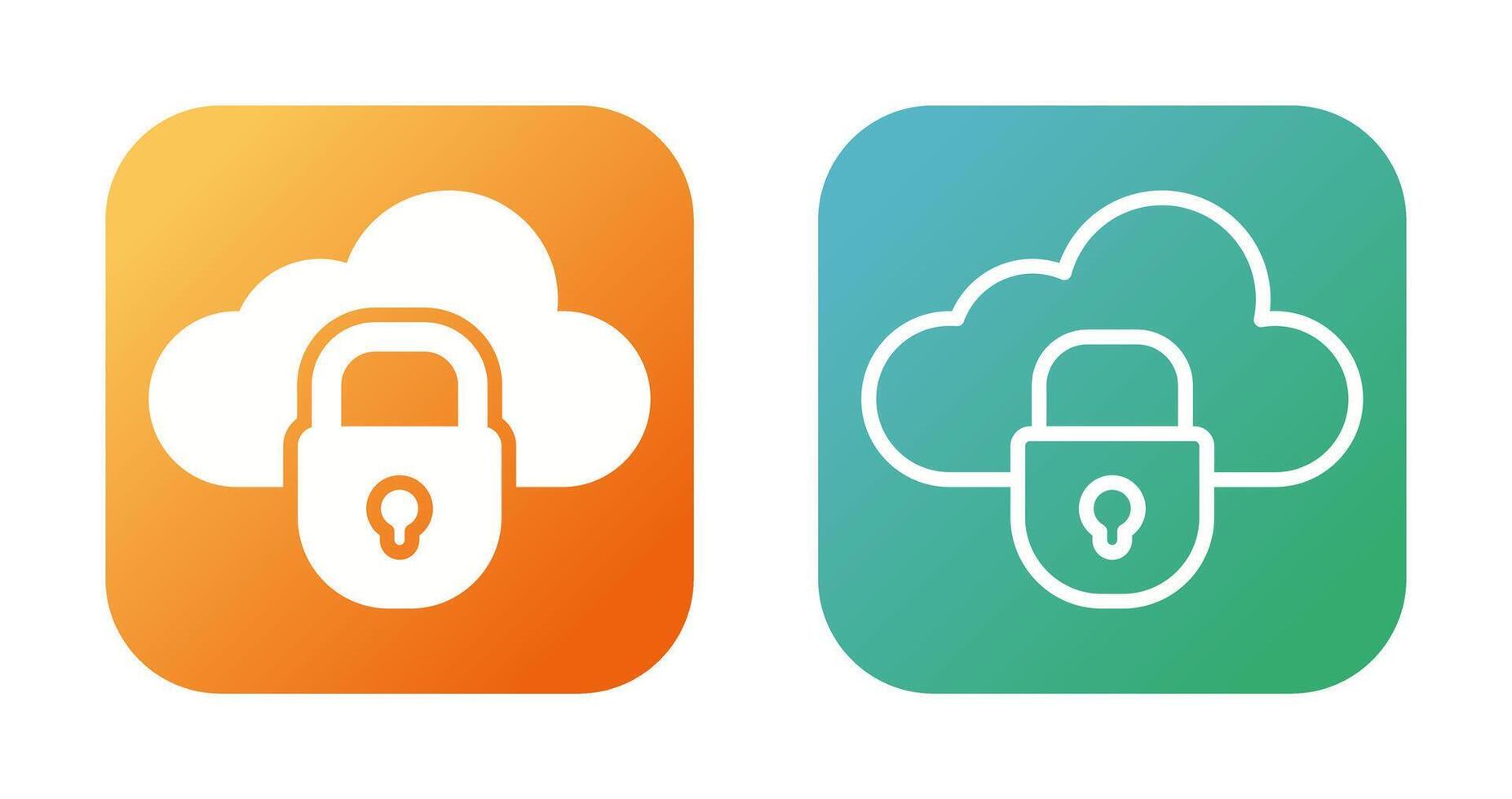 Private Cloud Vector Icon