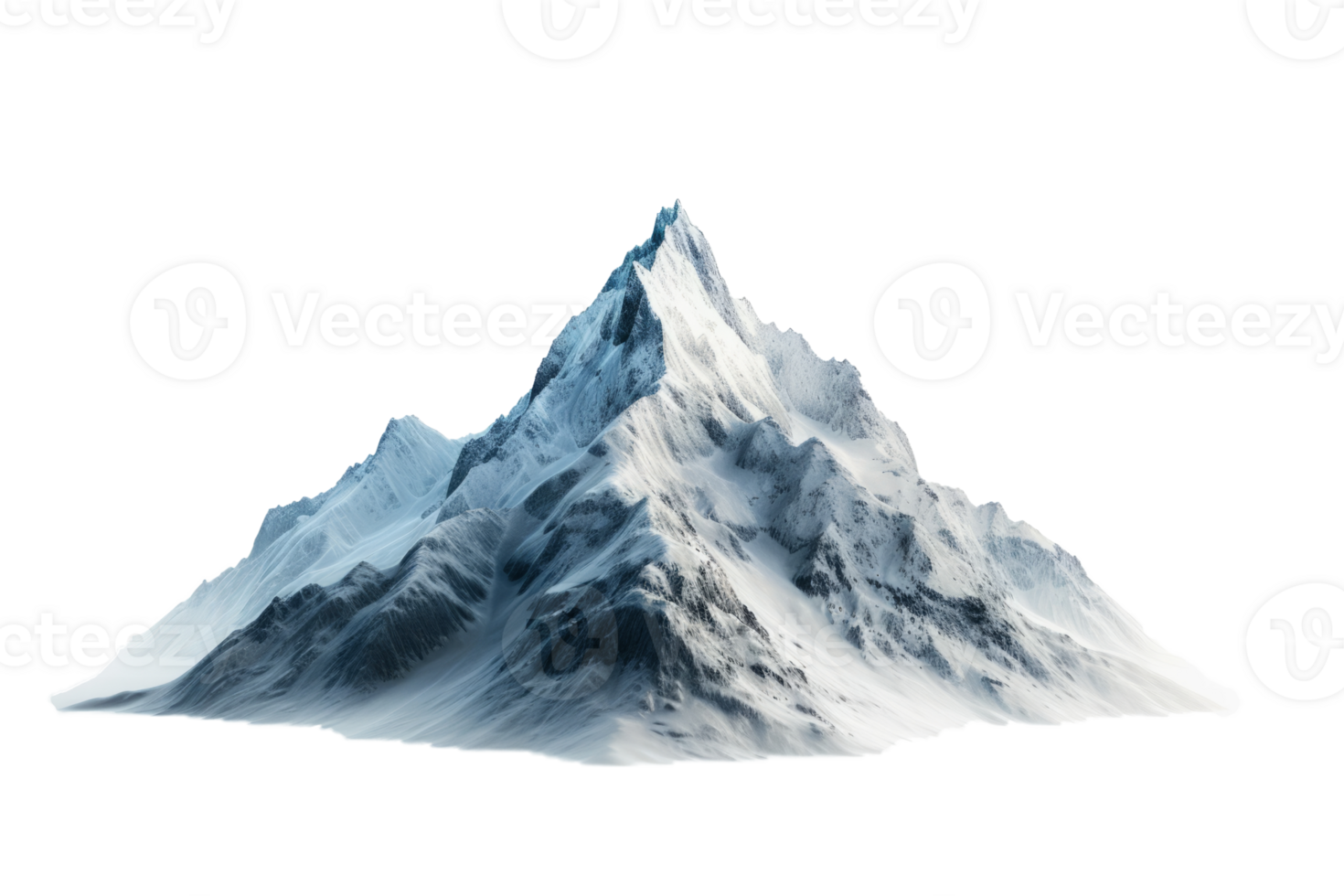 AI generated Mountains peak isolated png