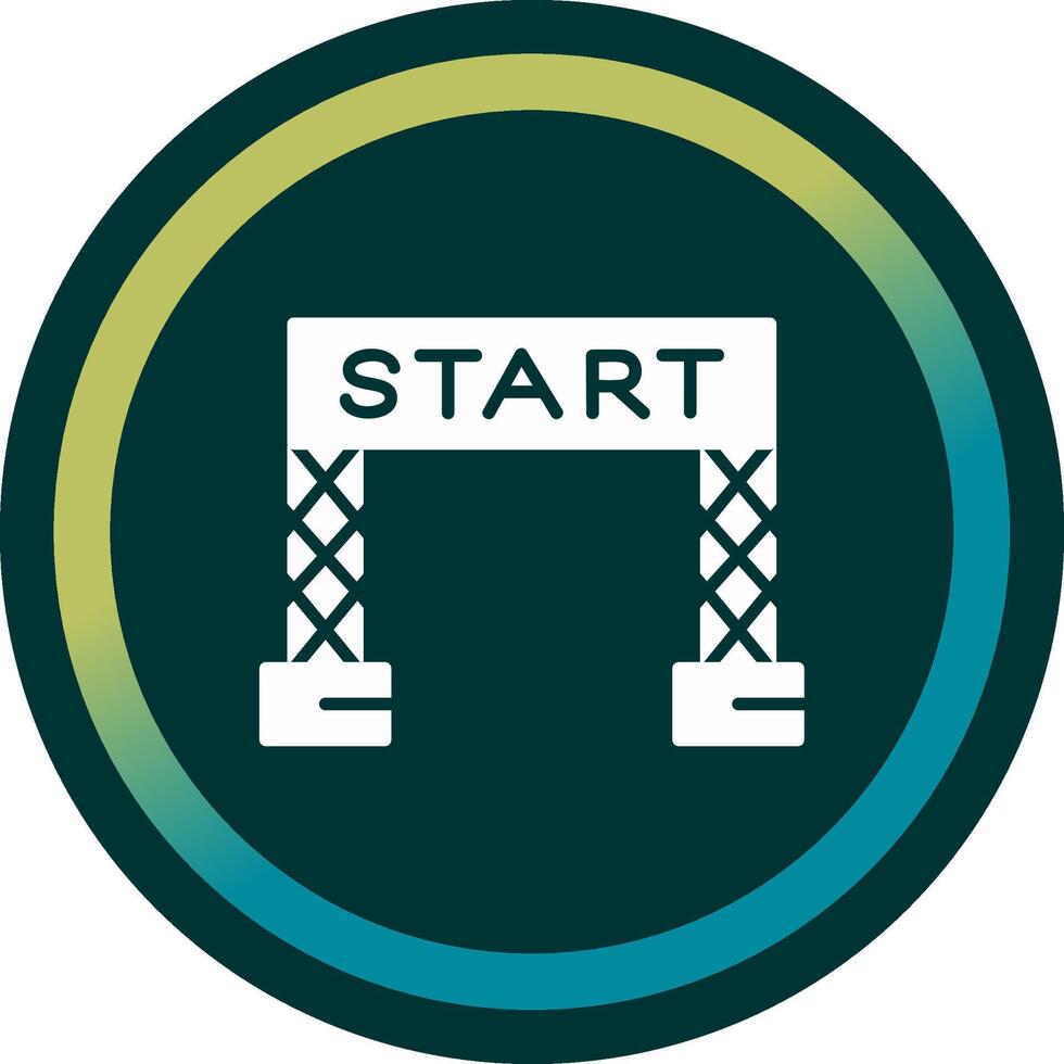 Start Line Vector Icon