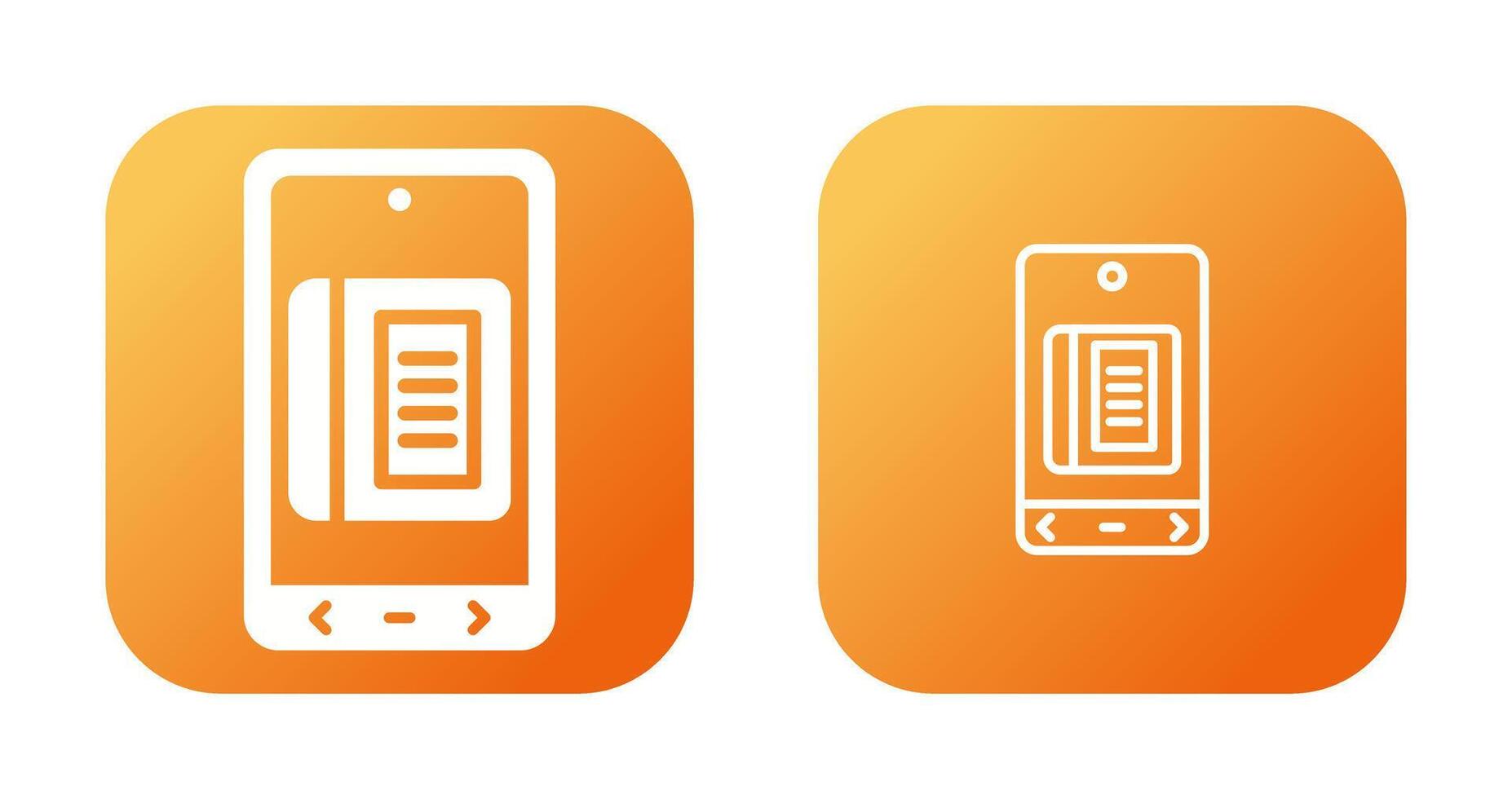 E Book Vector Icon