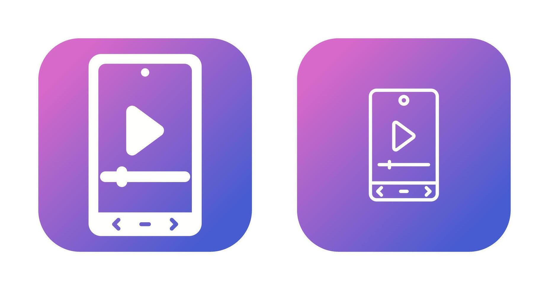 Video Player Vector Icon