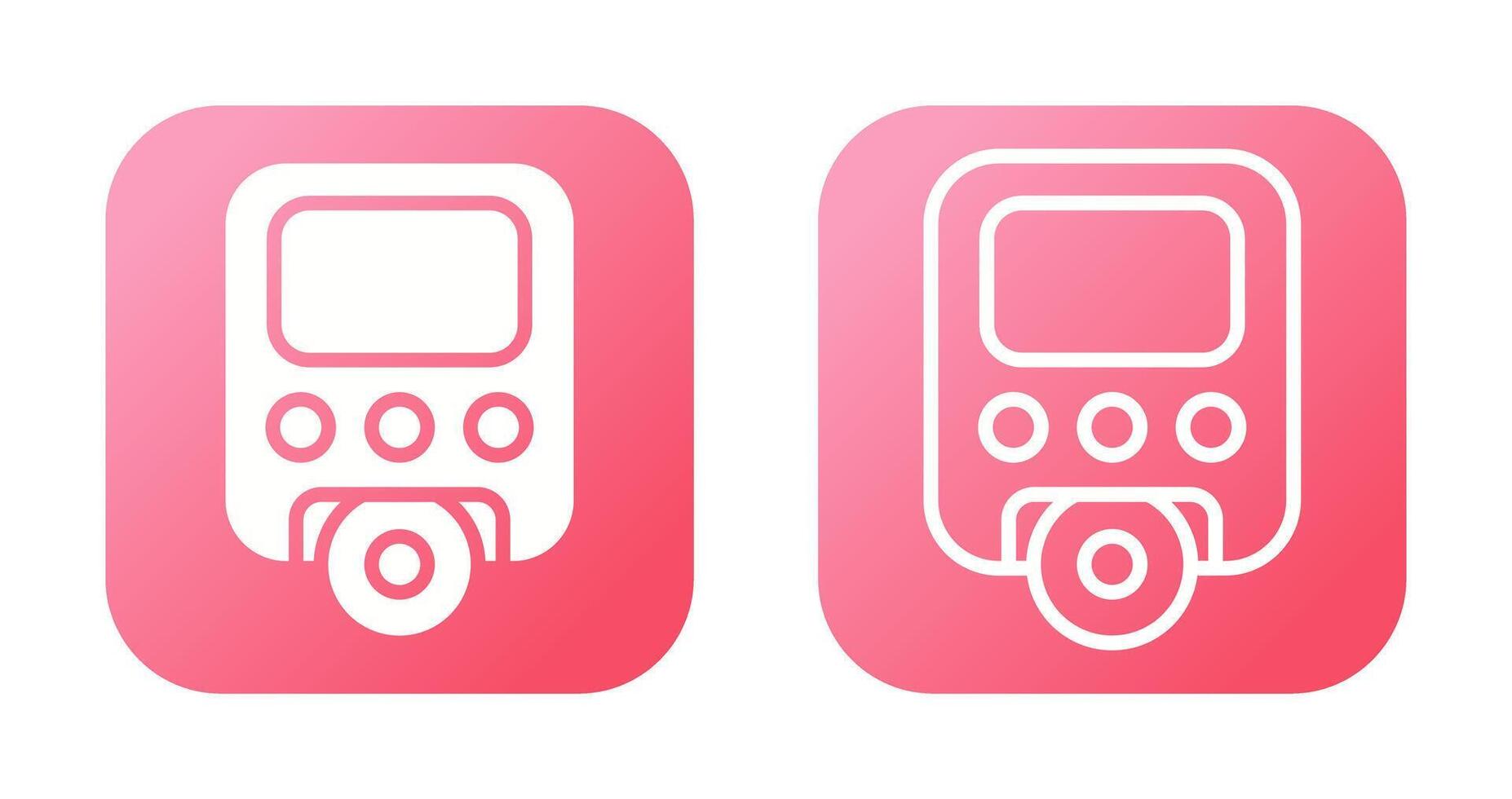 Portable DVD Player Vector Icon